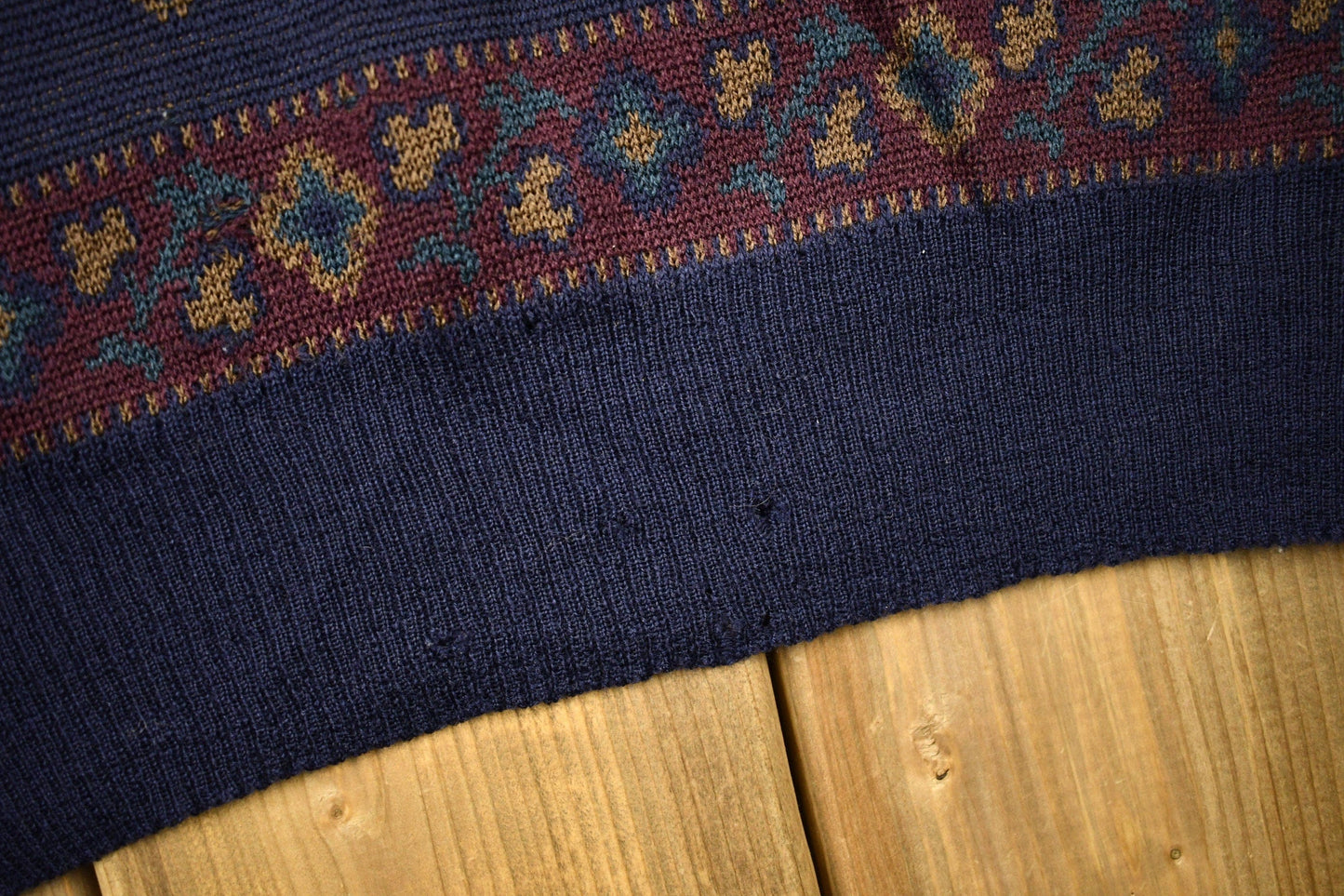 Vintage 1980s Tricots St. Raphael Pure New Wool Knitted V Neck Sweater Men's Medium from propervintagecanada