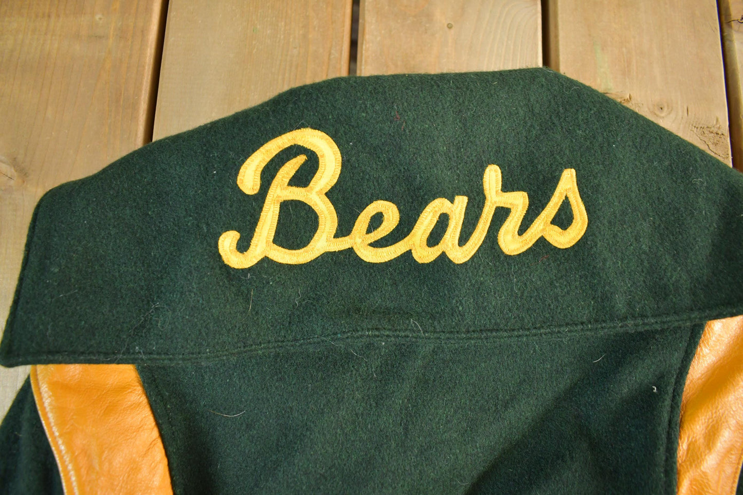 Vintage 1980s Trophy Jackets Lincoln Bears Collegiate Wool Letterman Varsity Jacket Youth XL from propervintagecanada