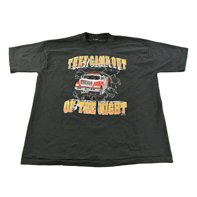 Vintage 1980s Trucker Graphic T-Shirt Men's XL from propervintagecanada