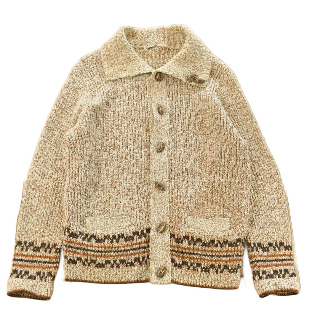 Vintage 1980s Tundra Wool Knit Cardigan Sweater Men's Medium from propervintagecanada