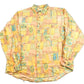 Vintage 1980s Tussah Silk Button Up Shirt Men's XL from propervintagecanada
