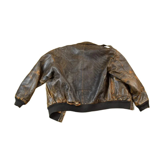 Vintage 1980s Type A2 Avirex Leather Us Army Air Forces Flight Jacket Men's Large from propervintagecanada