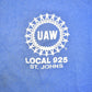 Vintage 1980s UAW Local 925 St Johns Graphic T Shirt Men's Large from propervintagecanada