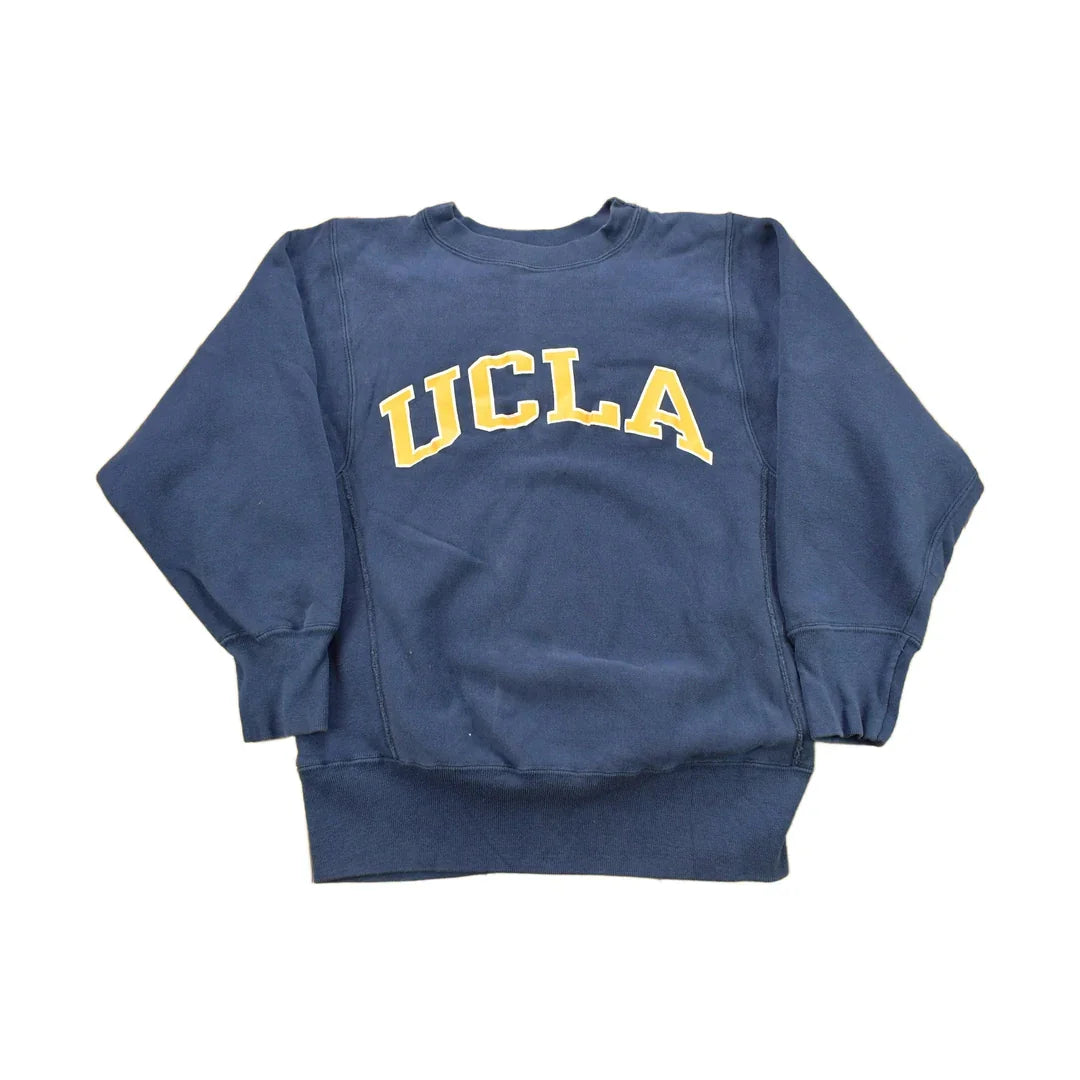 Vintage 1980s UCLA Champion Reverse Weave Warmup Crewneck from propervintagecanada