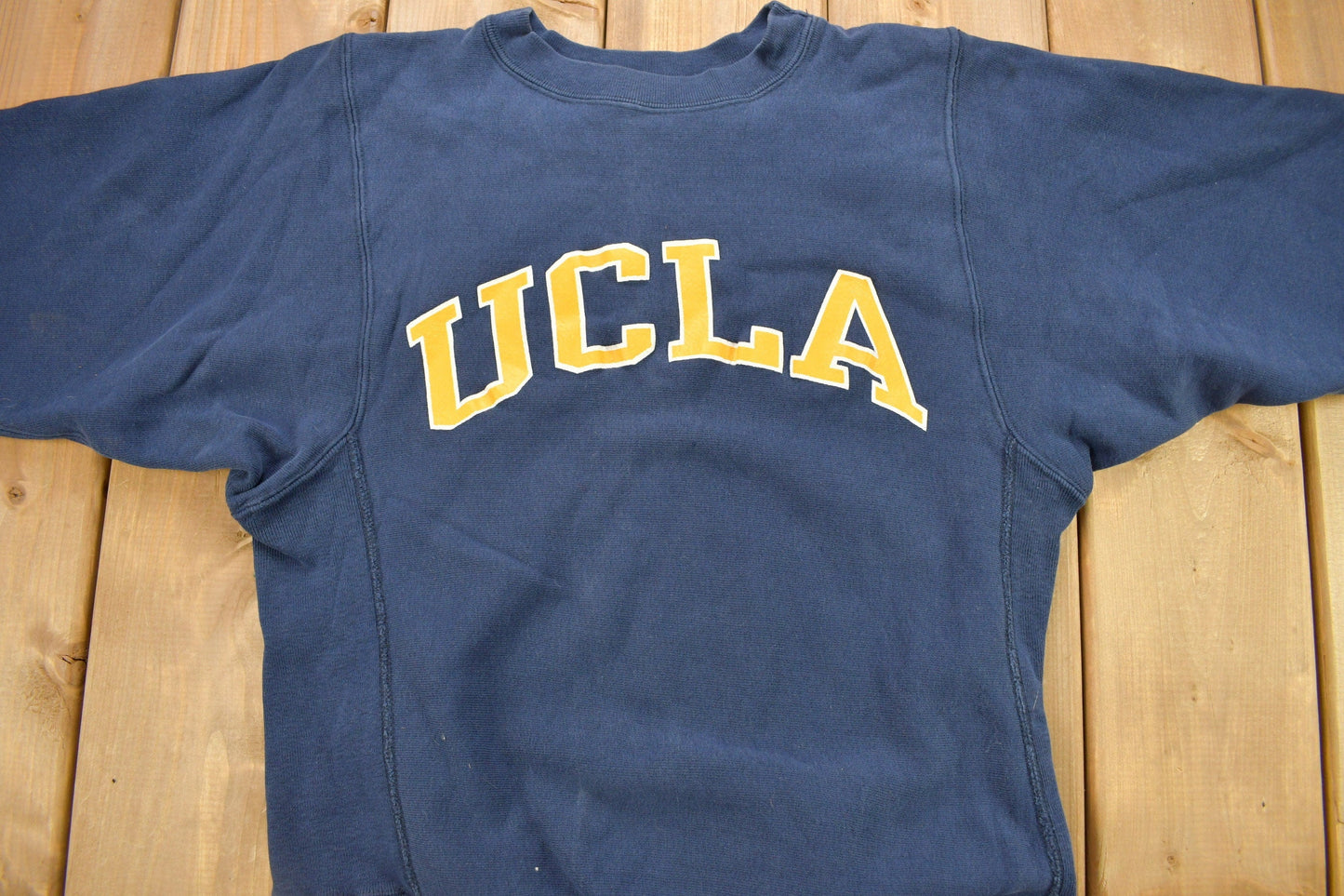 Vintage 1980s UCLA Champion Reverse Weave Warmup Crewneck from propervintagecanada