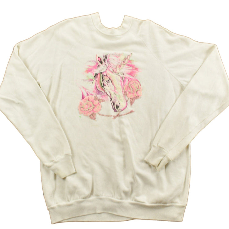 Vintage 1980s Unicorn Crewneck Men's Medium from propervintagecanada