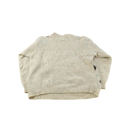 Vintage 1980s United of Benetton Argyle Wool Knit Crewneck Sweater Men's M from propervintagecanada