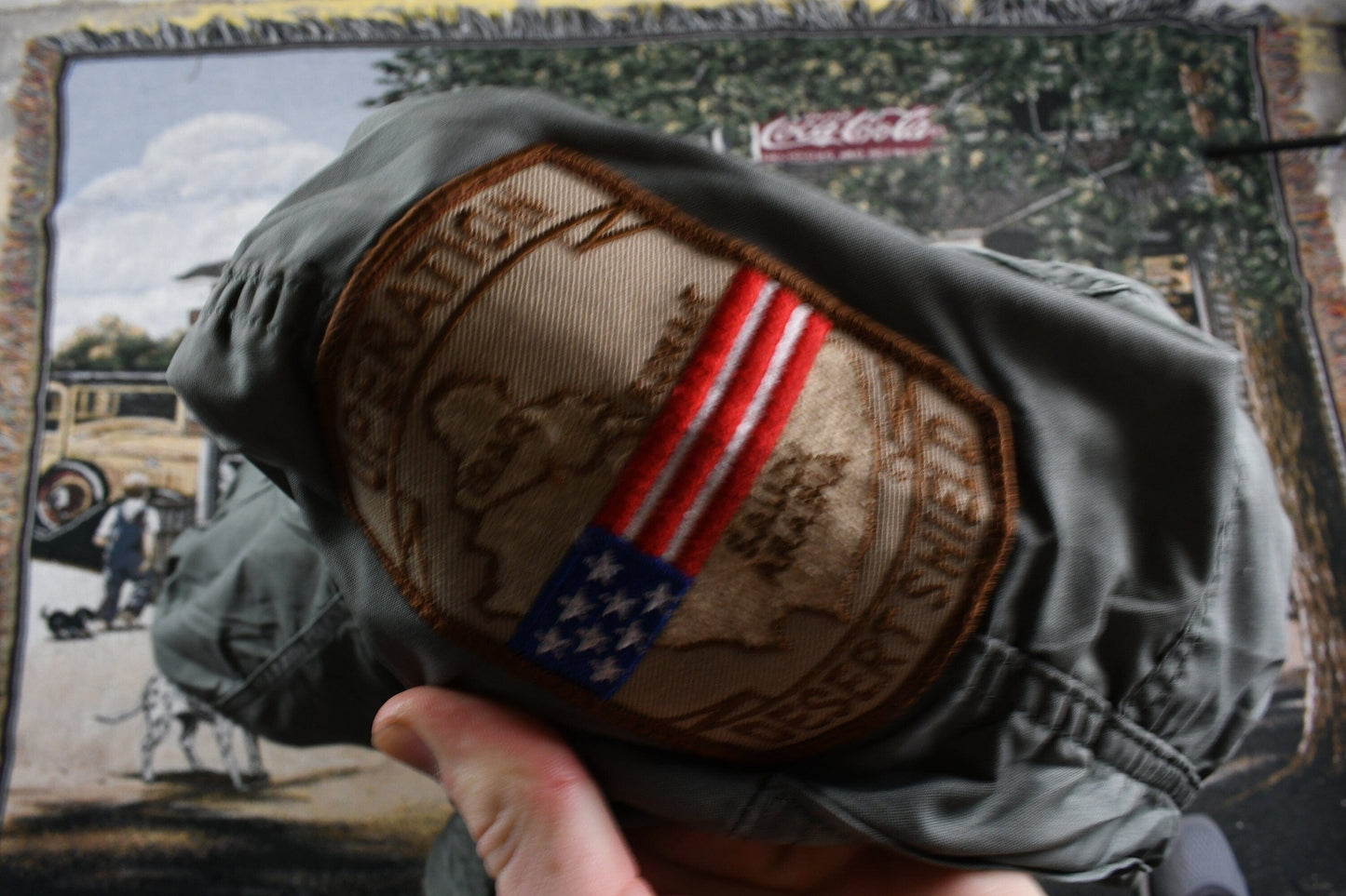 Vintage 1980s United States Army Operation Desert Shield Full Zip Parka Jacket Men's M from propervintagecanada