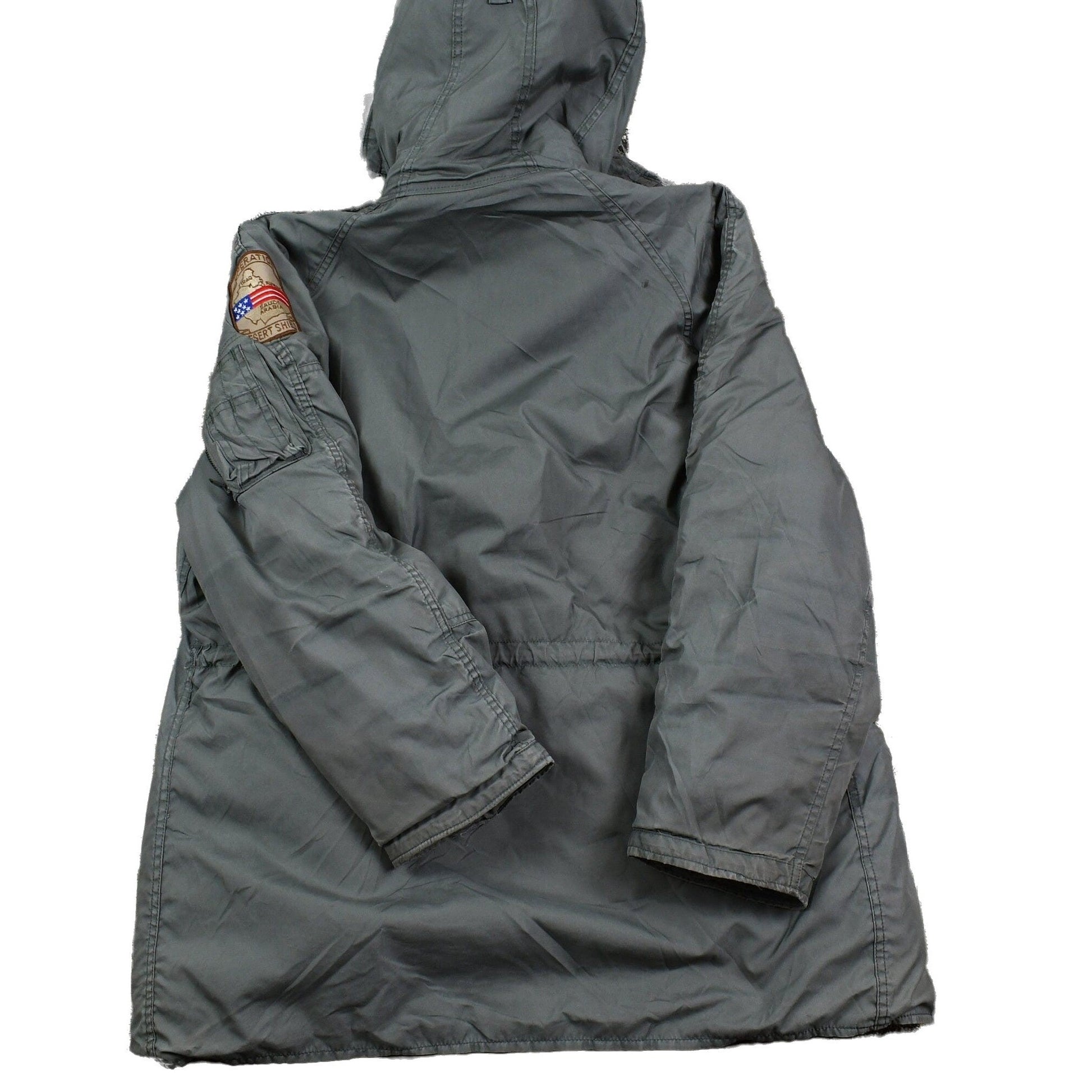 Vintage 1980s United States Army Operation Desert Shield Full Zip Parka Jacket Men's M from propervintagecanada