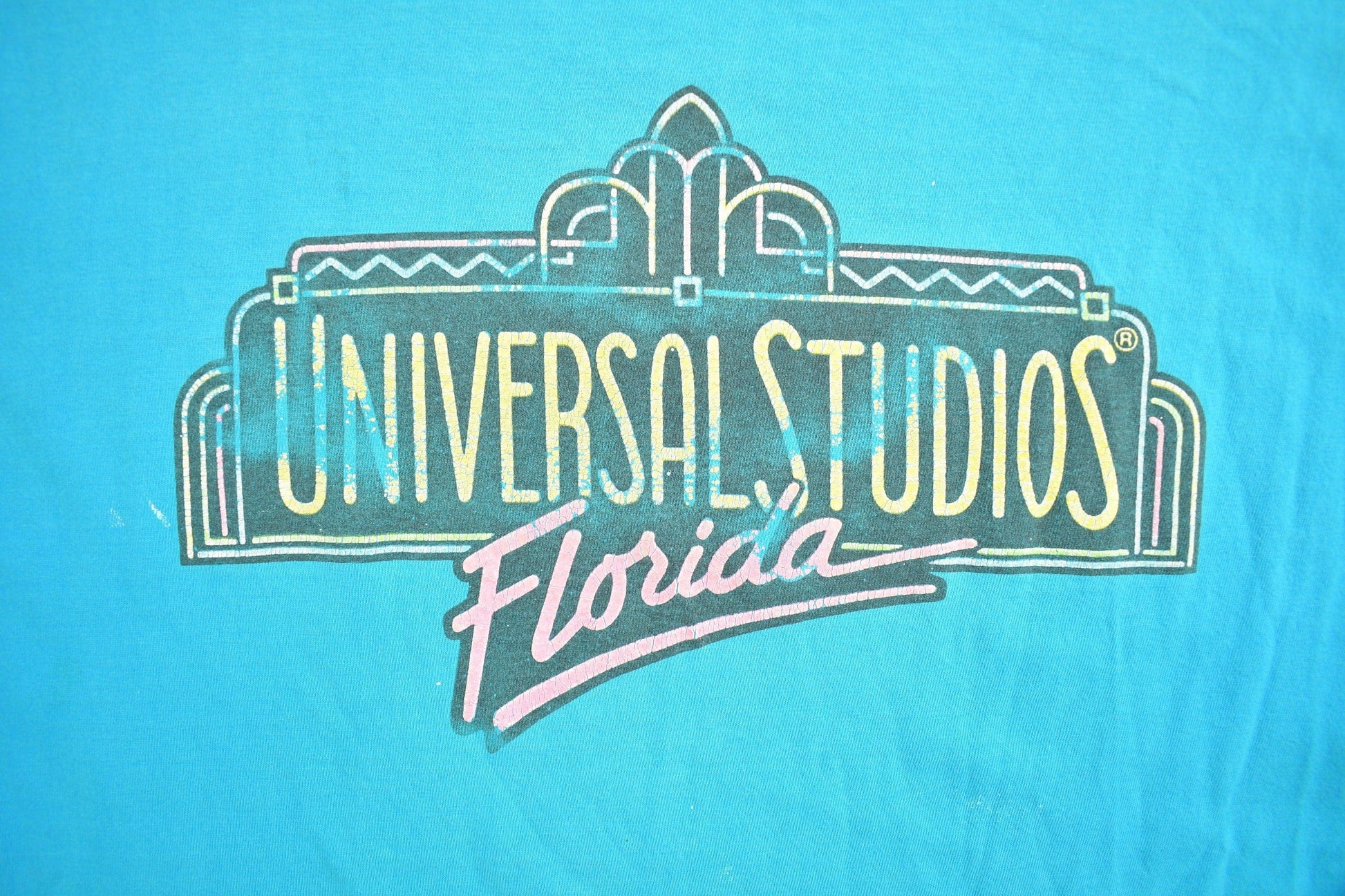 Vintage 1980s Universal Studios Florida Souvenir T Shirt Men's XL from propervintagecanada