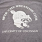 Vintage 1980s University of Cincinnati Wrestling Club Collegiate T-Shirt Men's Small from propervintagecanada