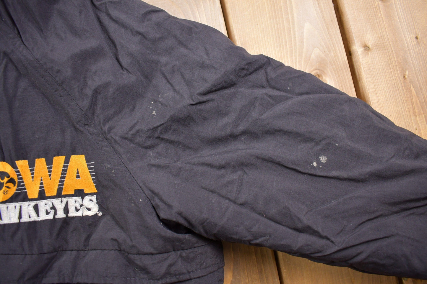 Vintage 1980s University of Iowa Hawkeyes #1 Apparel Collegiate Jacket Men's Medium from propervintagecanada