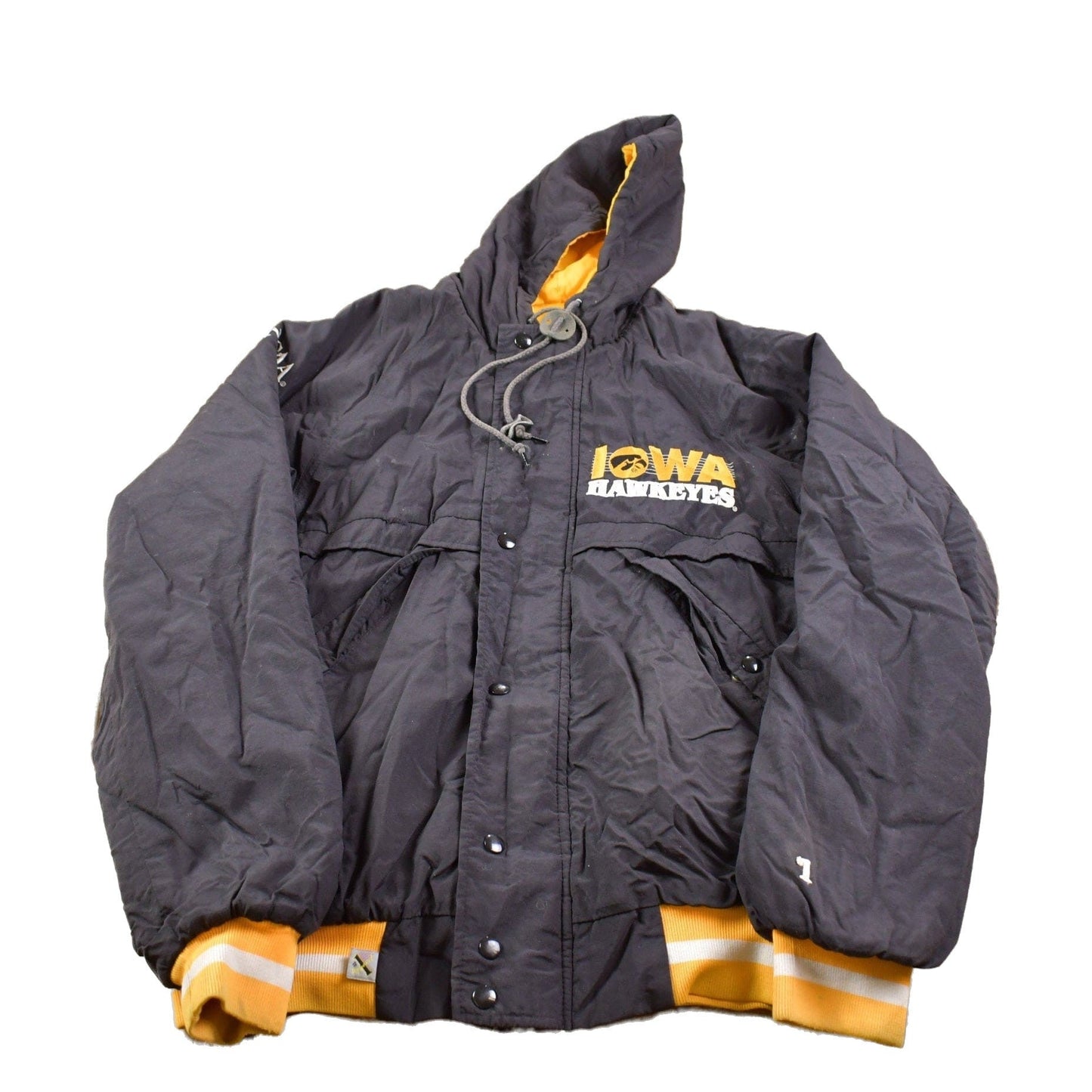 Vintage 1980s University of Iowa Hawkeyes #1 Apparel Collegiate Jacket Men's Medium from propervintagecanada