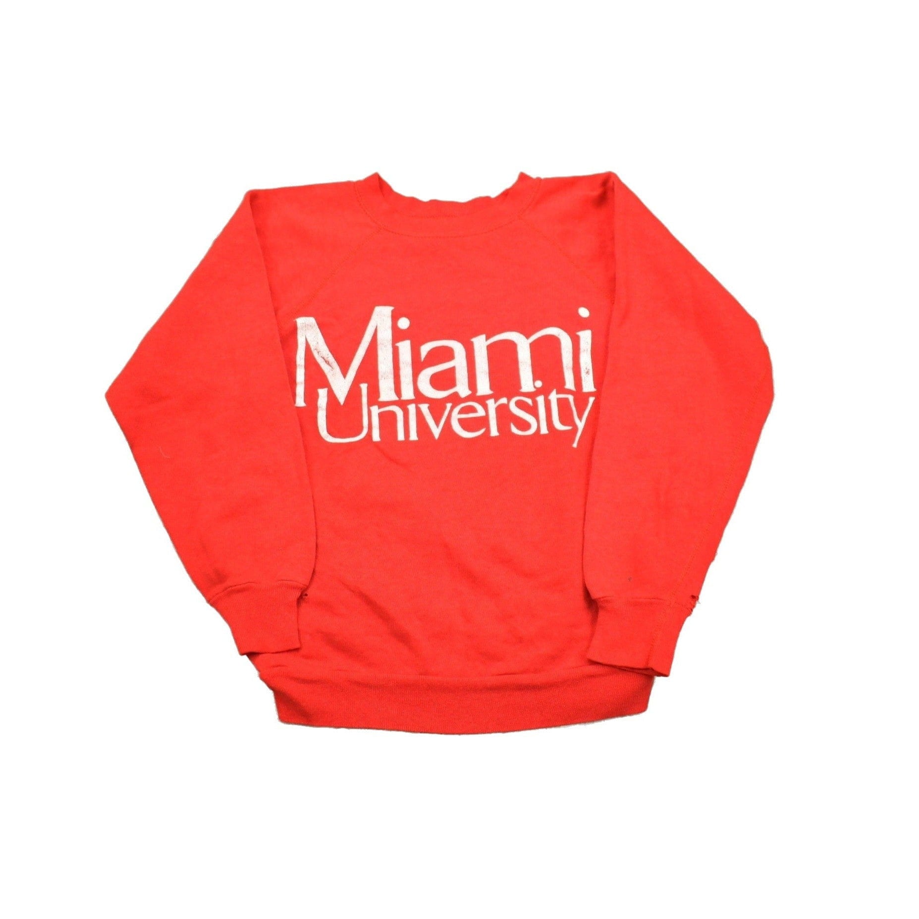 Vintage 1980s University Of Miami Collegiate Crewneck Men's XS from propervintagecanada