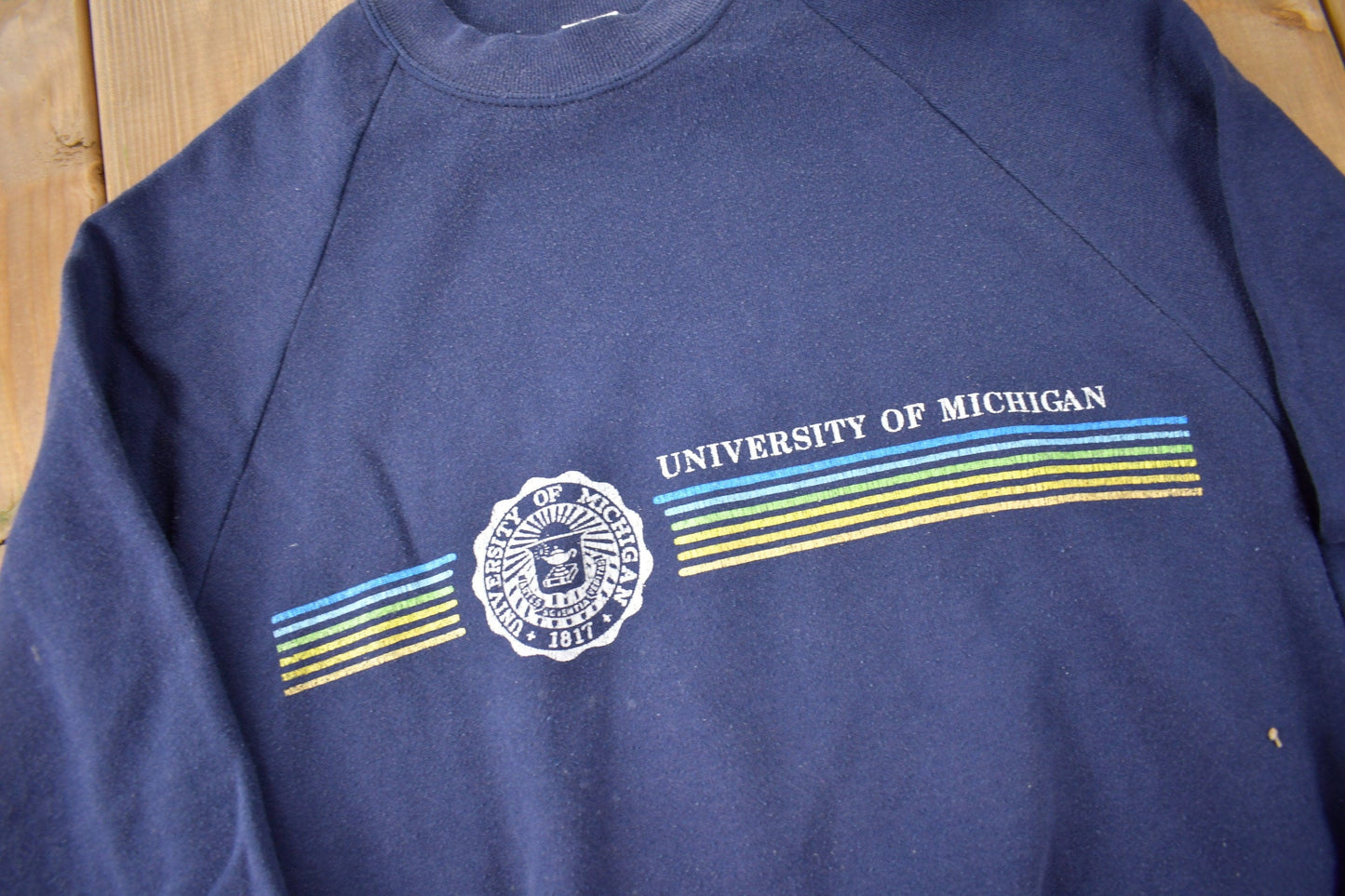 Vintage 1980s University Of Michigan Collegiate Crewneck Men's S from propervintagecanada