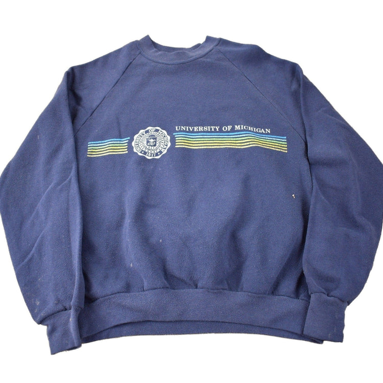 Vintage 1980s University Of Michigan Collegiate Crewneck Men's S from propervintagecanada