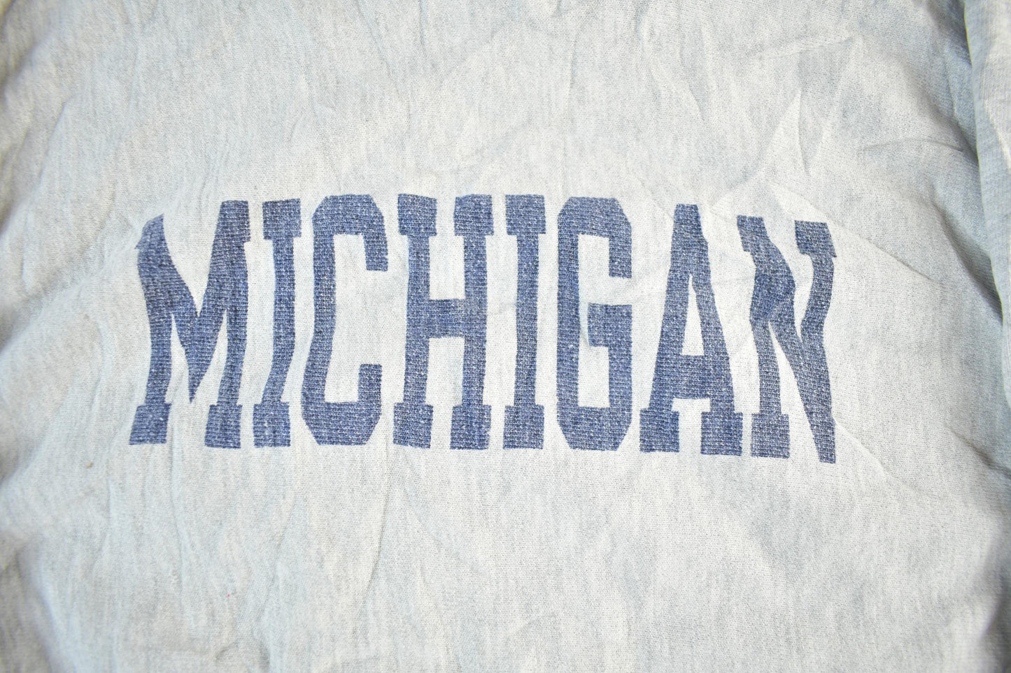 Vintage 1980s University Of Michigan Distressed Champion Reverse Weave Warmup Crewneck Men's XL from propervintagecanada