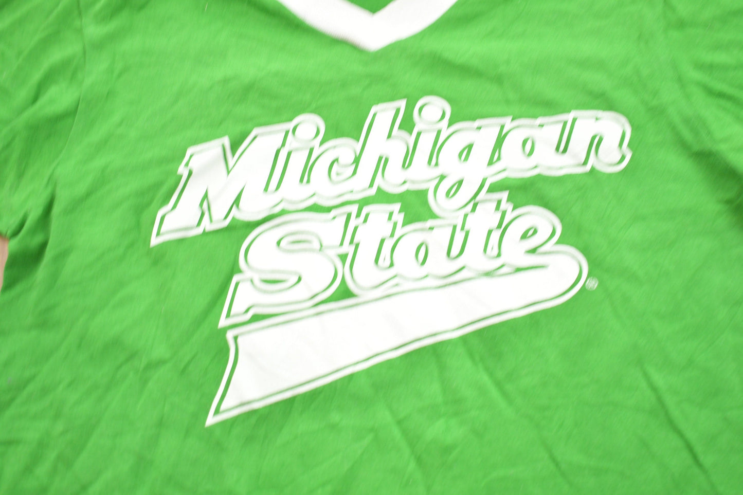 Vintage 1980s University of Michigan State Spartans Collegiate T-Shirt Men's S from propervintagecanada