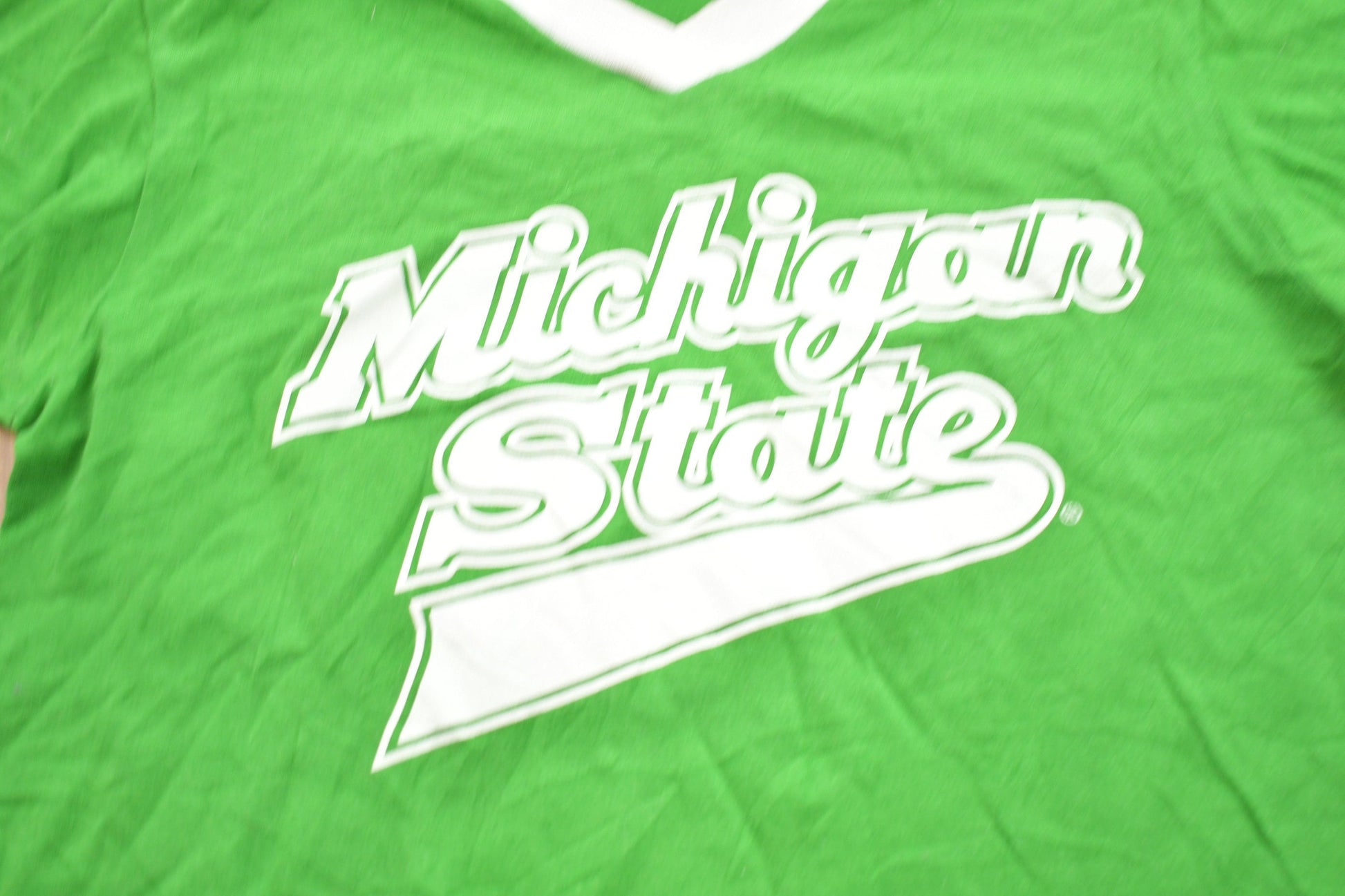 Vintage 1980s University of Michigan State Spartans Collegiate T-Shirt Men's S from propervintagecanada