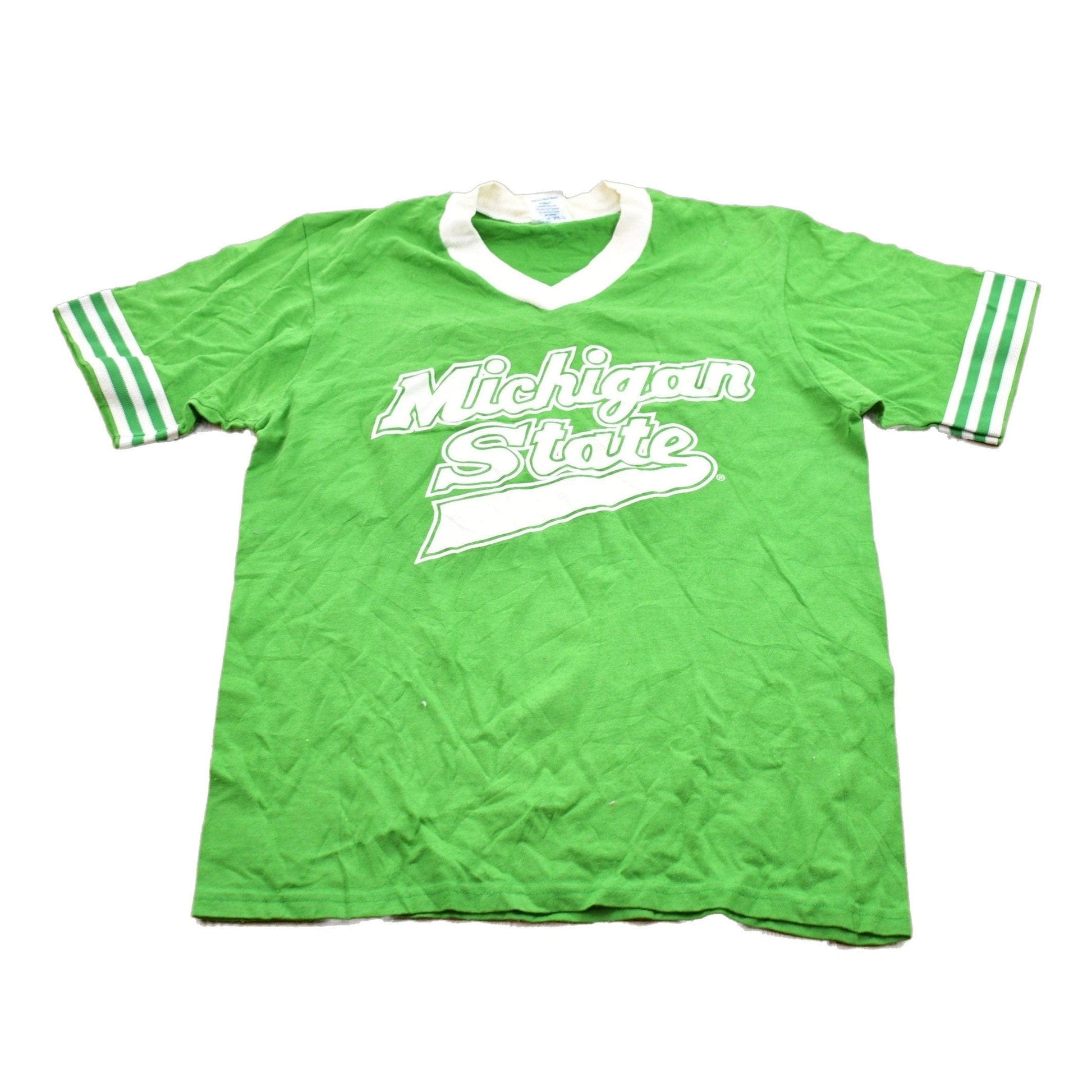 Vintage 1980s University of Michigan State Spartans Collegiate T-Shirt Men's S from propervintagecanada