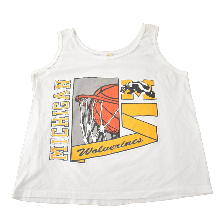 Vintage 1980s University Of Michigan Wolverines Collegiate Graphic Tank Top Men's M from propervintagecanada