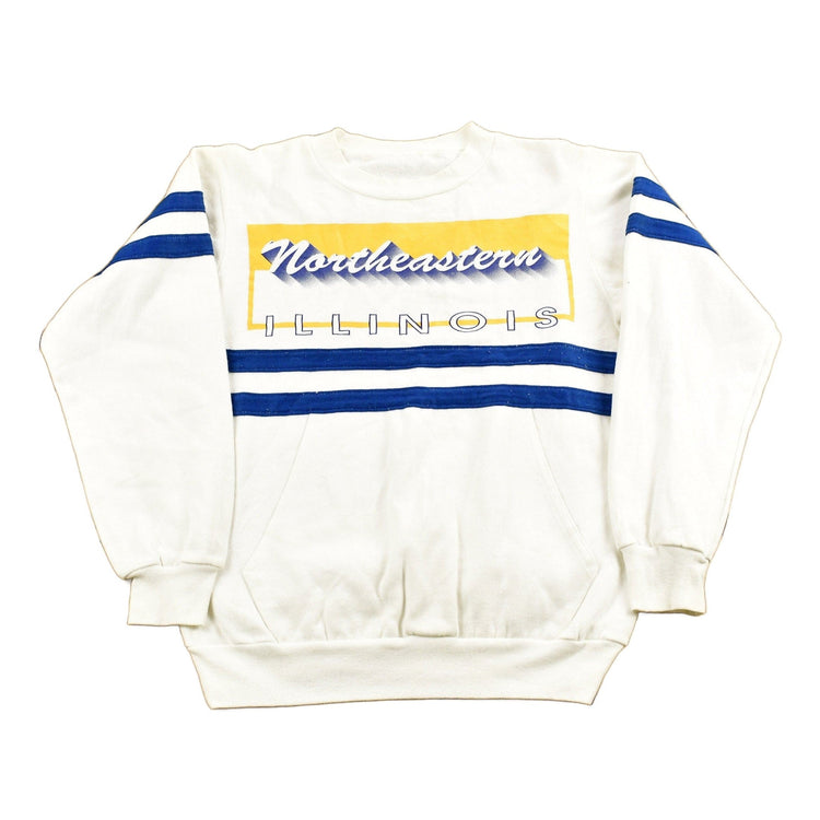 Vintage 1980s University of Northeastern Illinois Collegiate Crewneck Men's Small from propervintagecanada