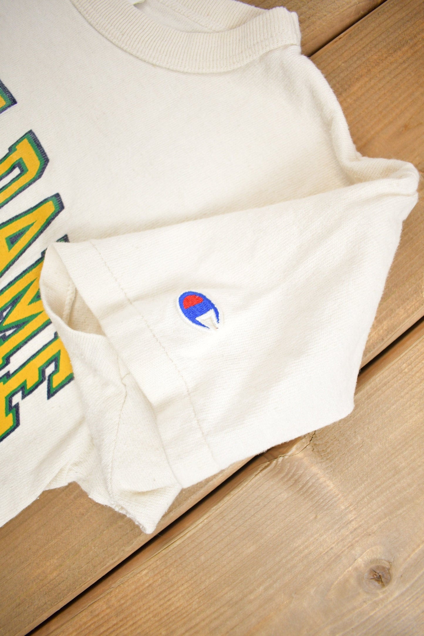 Vintage 1980s University Of Notre Dame Fighting Irish Champion T Shirt Single Stitch Collegiate Shirt Men's XS from propervintagecanada