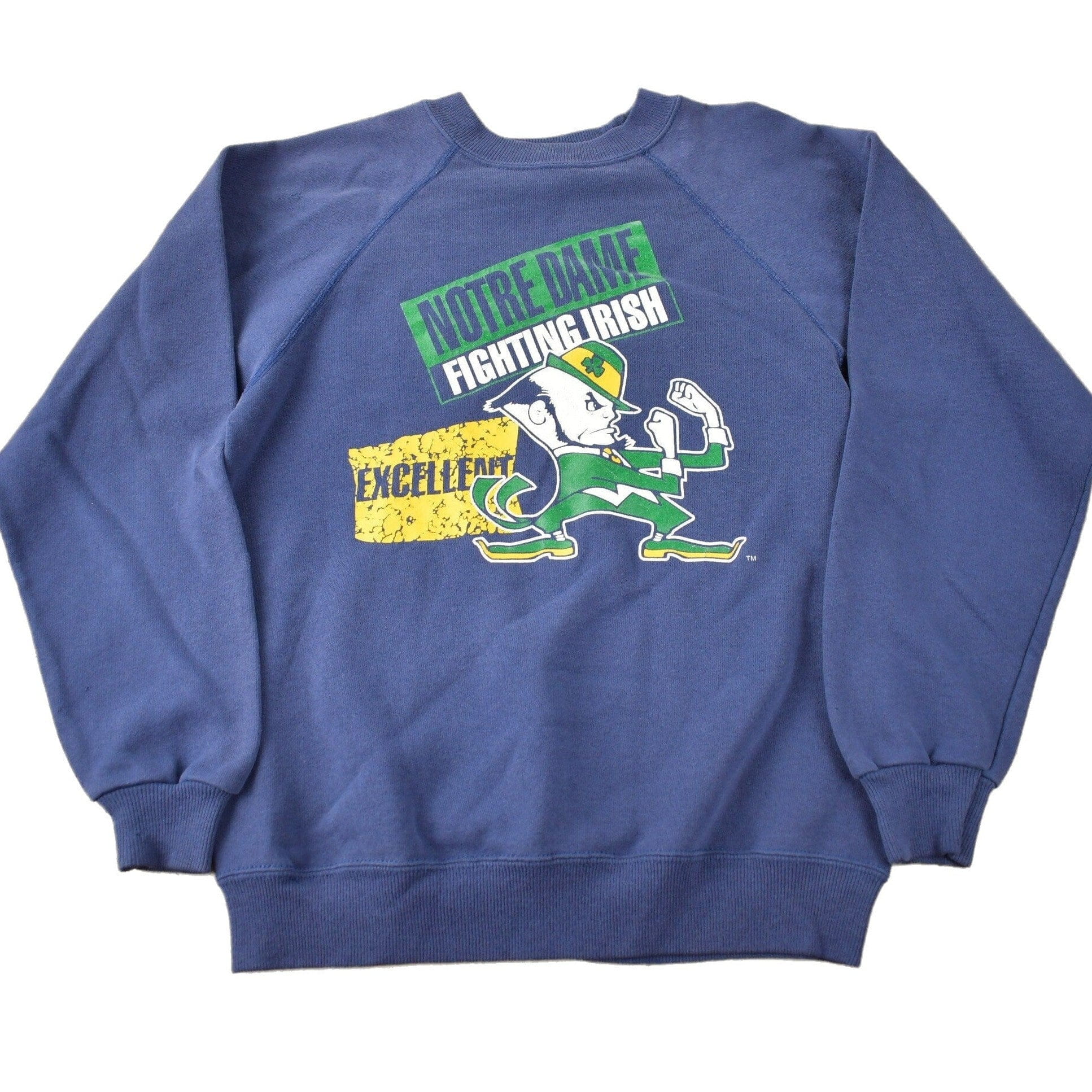 Vintage 1980s University Of Notre Dame Fighting Irish Collegiate Champion Crewneck Men's XS from propervintagecanada