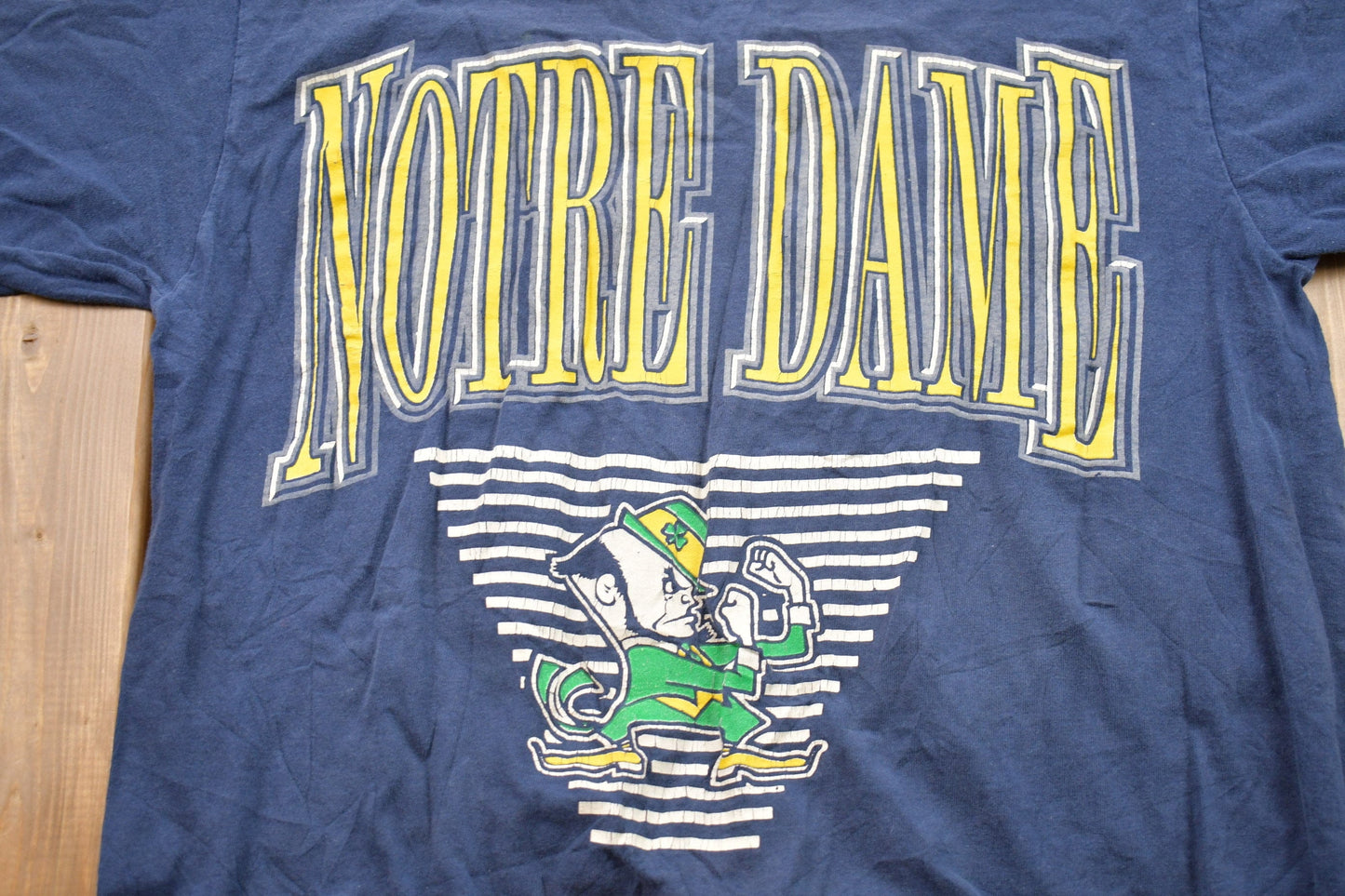 Vintage 1980s University of Notre Dame Fighting Irish Collegiate T-Shirt NCAA Tee Men's Large from propervintagecanada