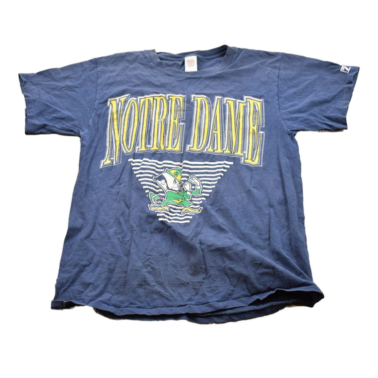 Vintage 1980s University of Notre Dame Fighting Irish Collegiate T-Shirt NCAA Tee Men's Large from propervintagecanada