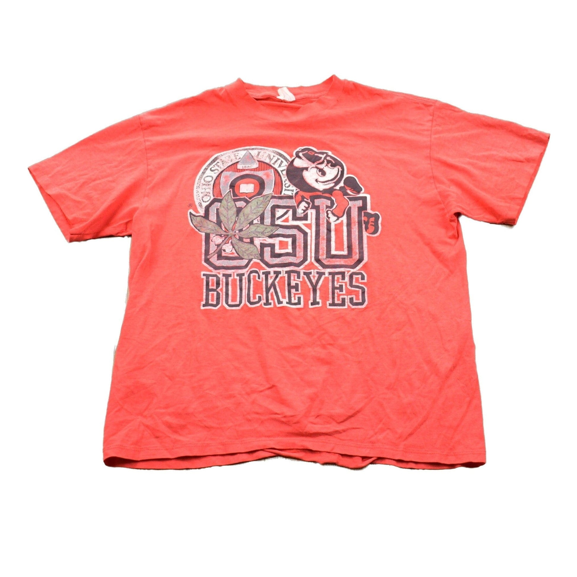 Vintage 1980s University of Ohio State Buckeyes Graphic Collegiate T-Shirt Men's XL from propervintagecanada
