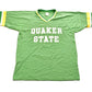 Vintage 1980s University of Quaker State Collegiate Ringer T-Shirt Men's Medium from propervintagecanada