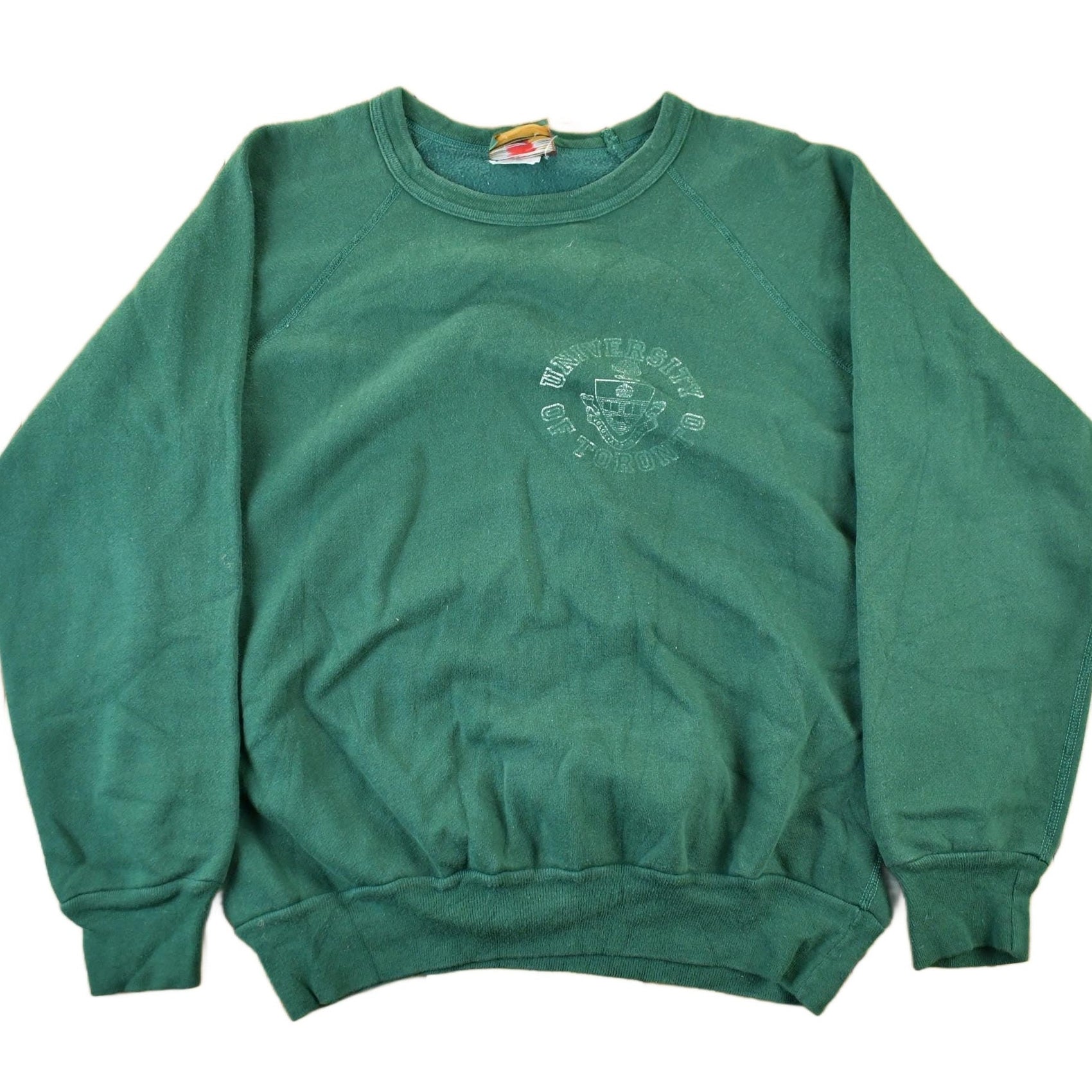 Vintage 1980s University of Toronto Collegiate Crewneck Sweatshirt Men's Medium from propervintagecanada