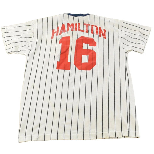 Vintage 1980s Urbana Russell Athletic Baseball Henley T-Shirt Men's Medium from propervintagecanada