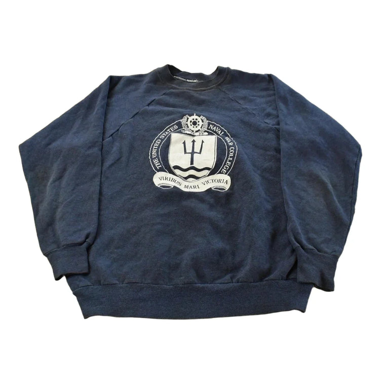 Vintage 1980s US Naval Ware College Crewneck Sweatshirt Men's M from propervintagecanada