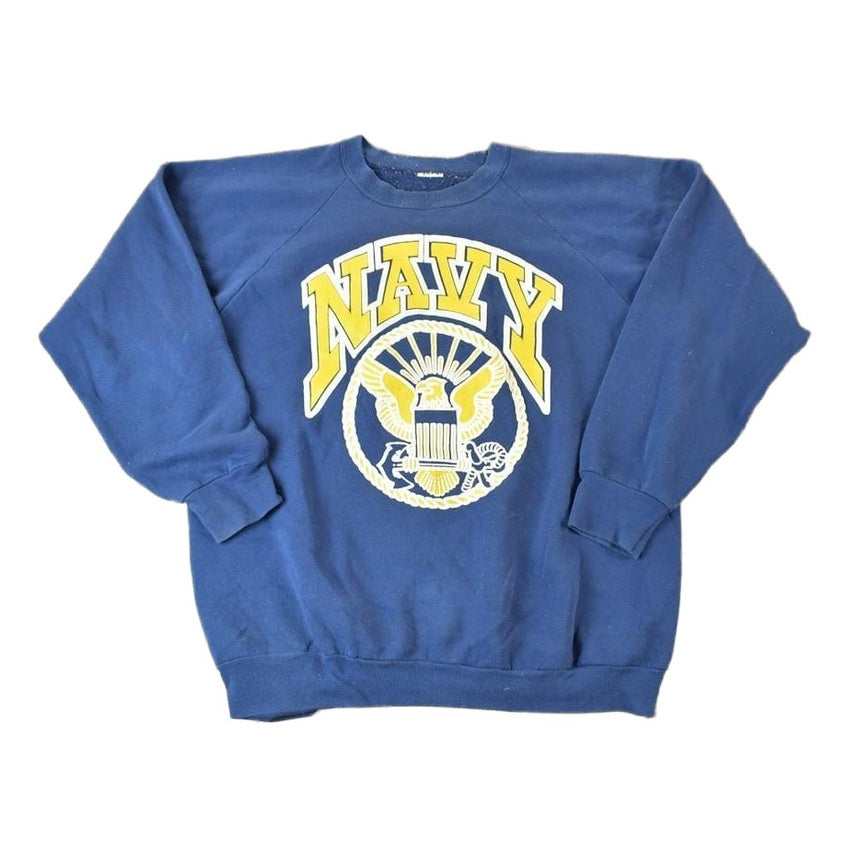 Vintage 1980s US Navy University Crewneck Men's XL from propervintagecanada