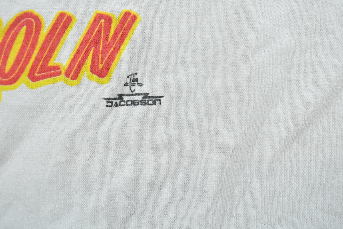 Vintage 1980s USS Abraham Lincoln CVN 72 American Flag Jets Military Souvenir T-Shirt Mens M from propervintagecanada