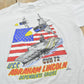 Vintage 1980s USS Abraham Lincoln CVN 72 American Flag Jets Military Souvenir T-Shirt Mens M from propervintagecanada