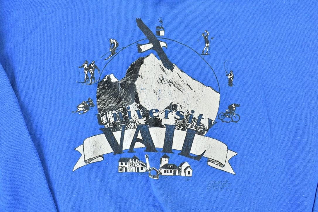 Vintage 1980s Vail University Collegiate Hawks Crewneck Men's XL from propervintagecanada