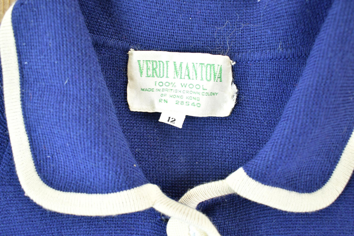 Vintage 1980s Verdi Mantova Wool Knit Cardigan Sweater Women's Medium from propervintagecanada