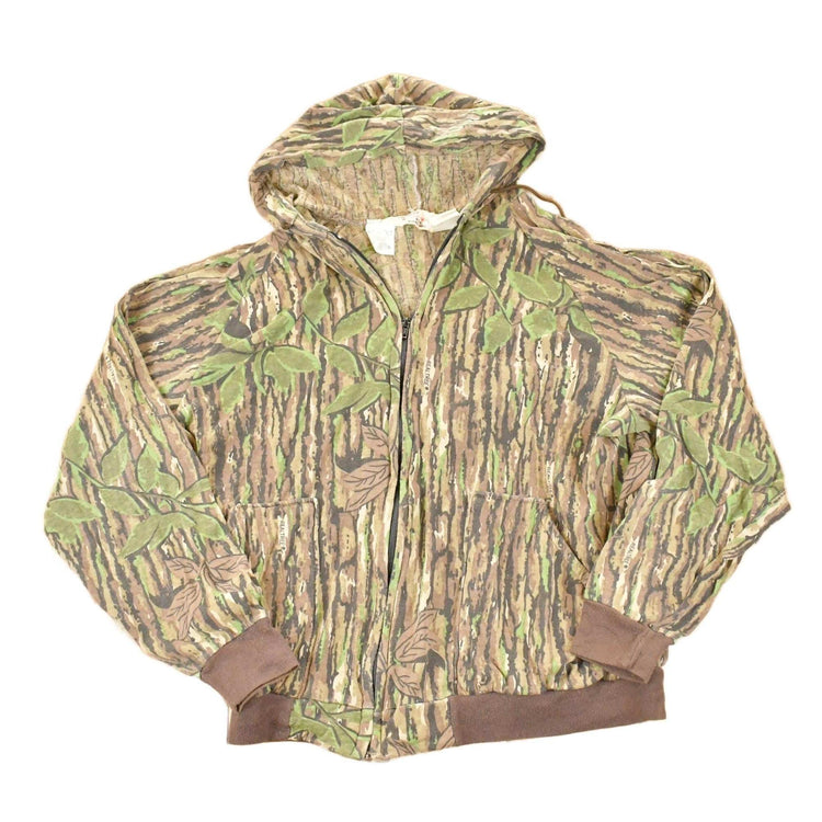 Vintage 1980s Walls Blizzard Pruf Realtree Camo Full Zip Hoodie Sweatshirt Men's M from propervintagecanada
