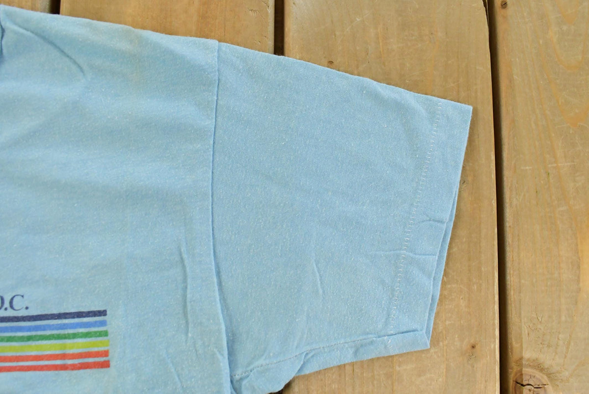 Vintage 1980s Washington DC Travel Souvenir Single Stitch Graphic Print T-Shirt Men's M from propervintagecanada