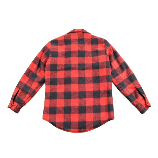 Vintage 1980s WC Buffalo Plaid Wool Button Up Shirt Men's Small from propervintagecanada