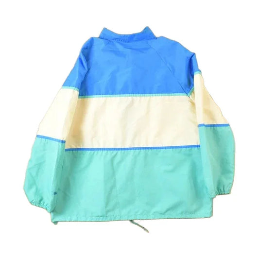 Vintage 1980s Weather Tamer Bright Striped Windbreaker from propervintagecanada