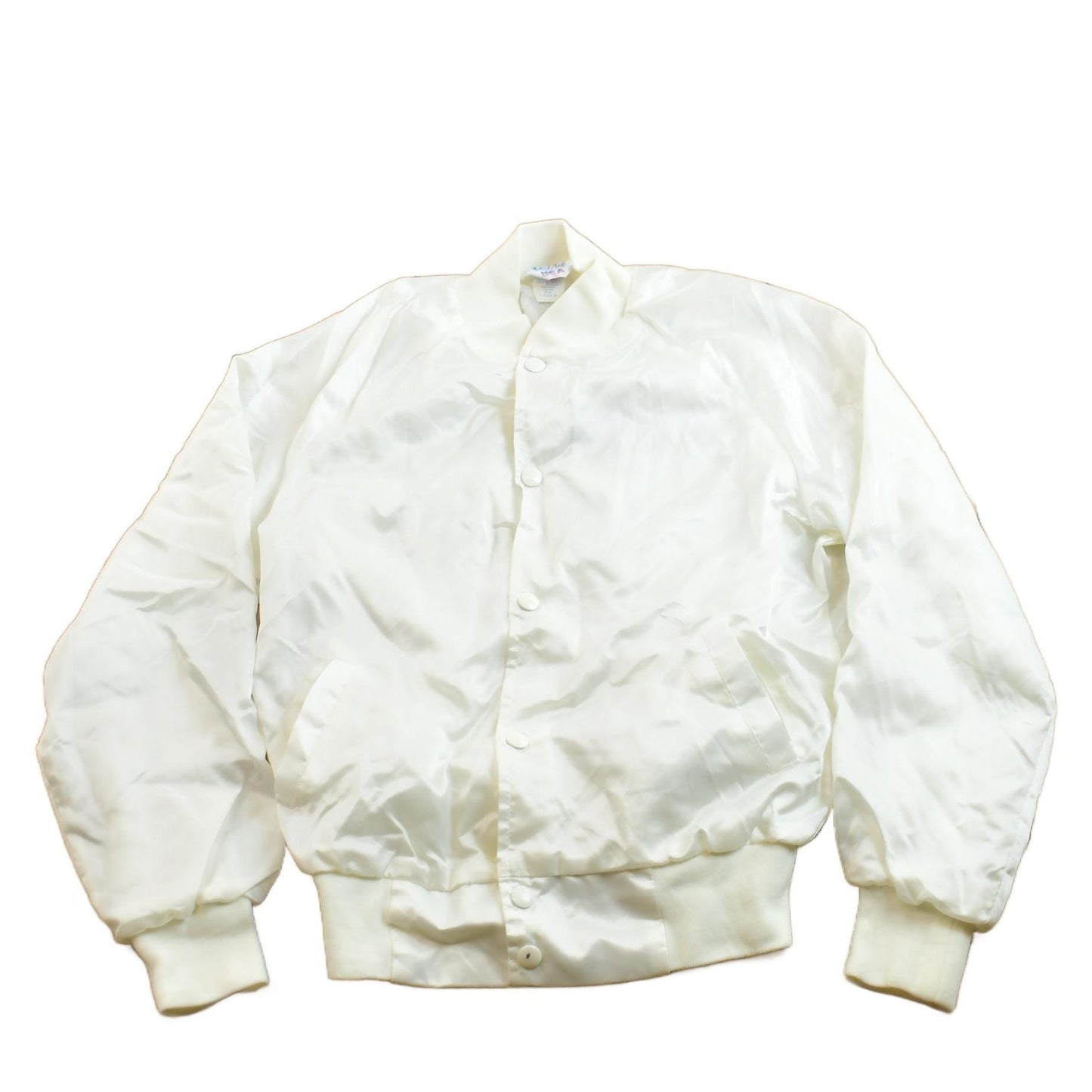 Vintage 1980s West Ark Satin Bomber Jacket Men's S from propervintagecanada