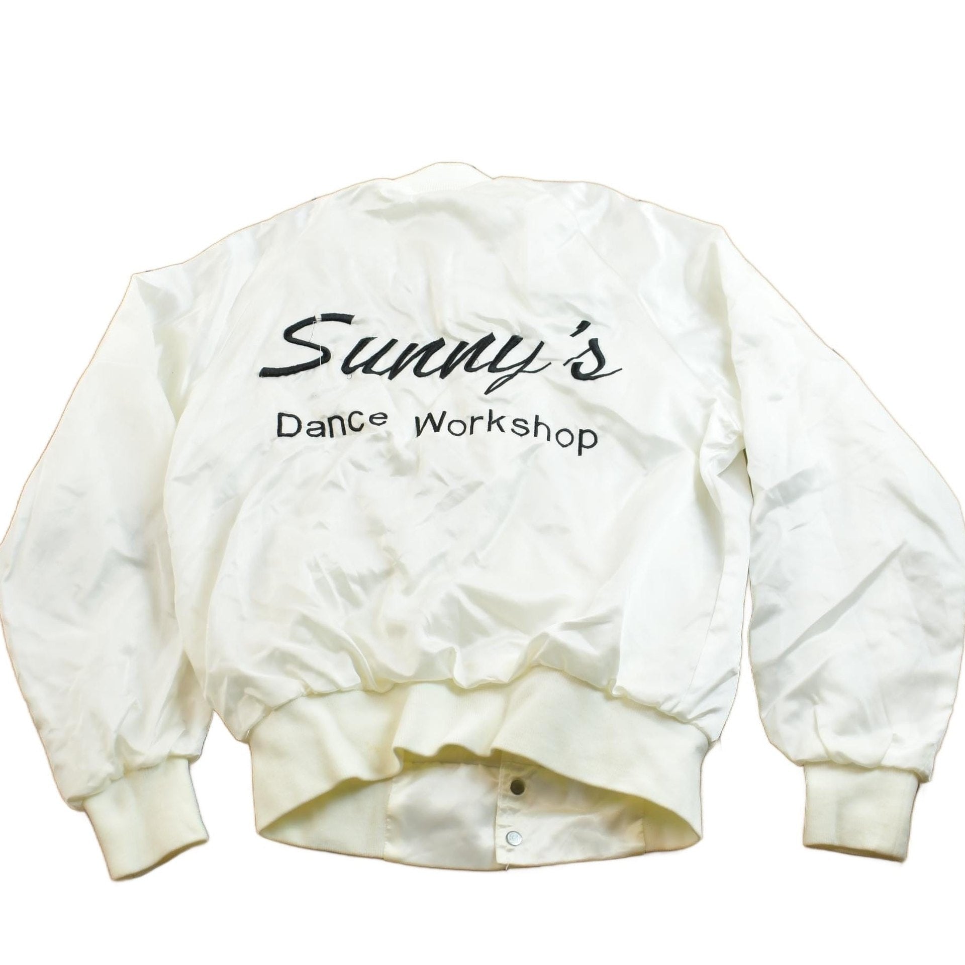 Vintage 1980s West Ark Satin Bomber Jacket Men's S from propervintagecanada