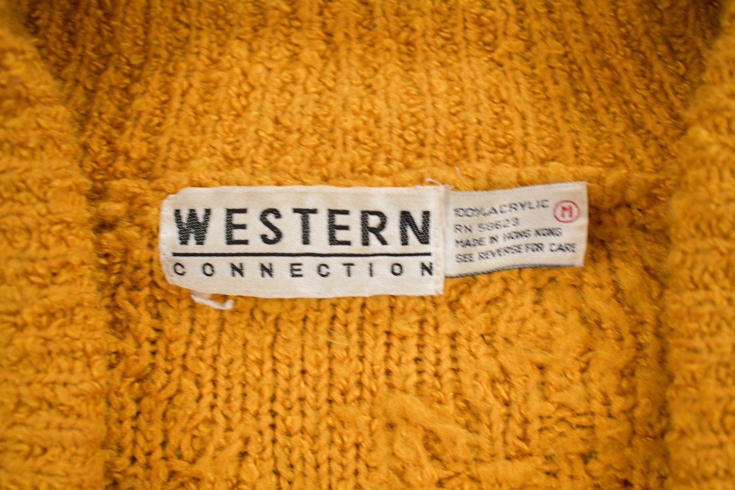 Vintage 1980s Western Connection Knitted Sweater Men's Medium from propervintagecanada