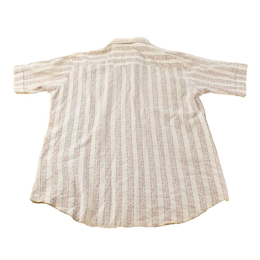 Vintage 1980s Western Shirt Pearl Snap Short Sleeve Button Up Shirt Mens XL from propervintagecanada