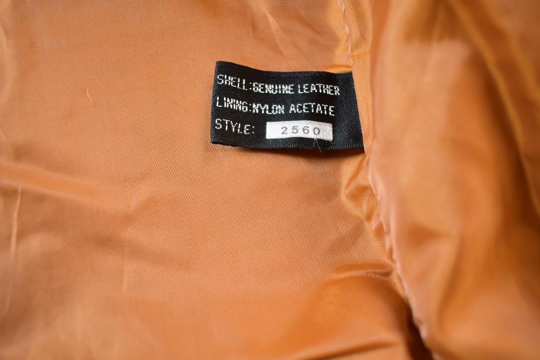 Vintage 1980s Wilson Suede & Leather Silk Lined Coat Men's L from propervintagecanada