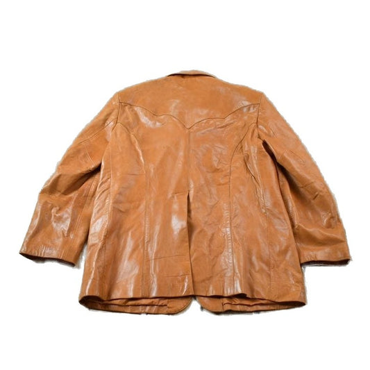 Vintage 1980s Wilson Suede & Leather Silk Lined Coat Men's L from propervintagecanada